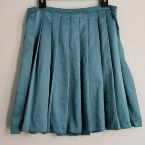 Teal Pleated Skirt